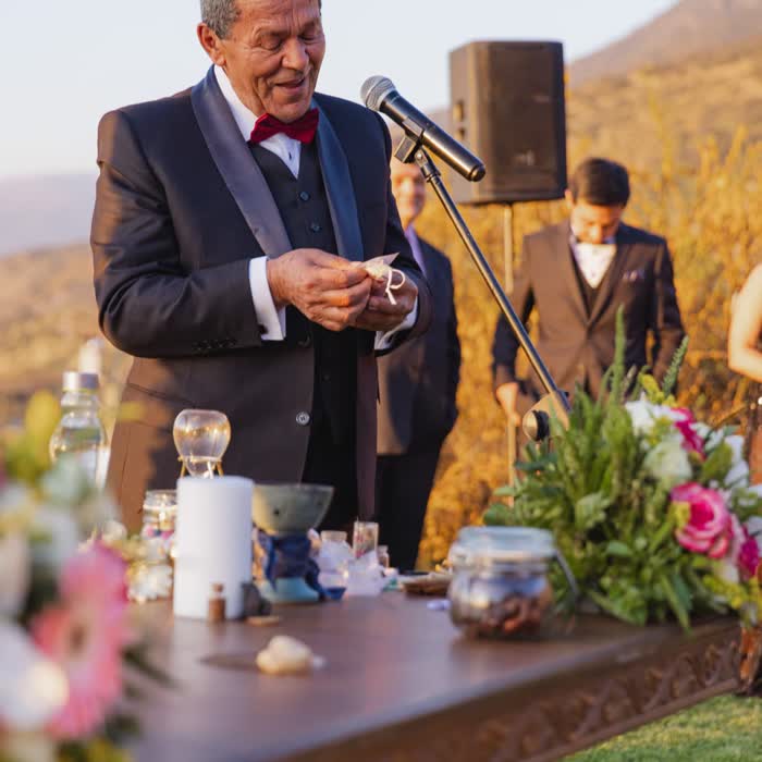 Ceremonia en el Jardín Botánico de Peñalolén